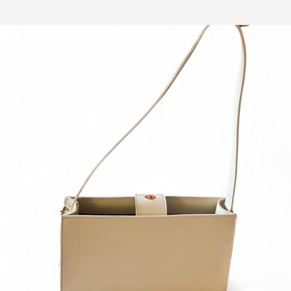 White Structured Shoulder Bag